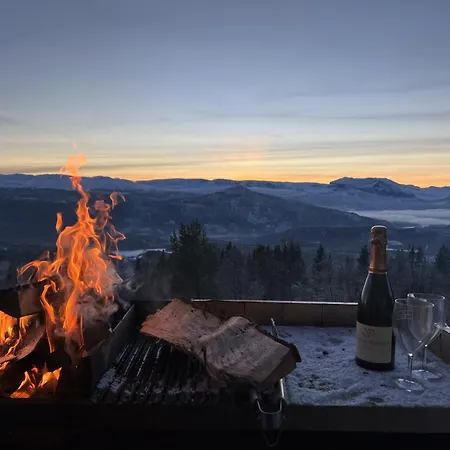 Designer With Mountain Views In Valdres بيت للعطل *